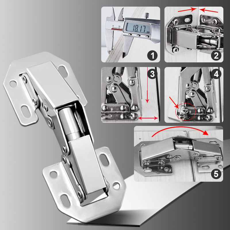 🔥Easy Installation Of Bridge-shaped Door Hinges  -Cabinet Hinges