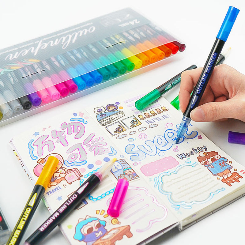 ✨Limited Time Sale-49% OFF🎨🖌️Coloring Lightstick Graffiti Highlighter Pens