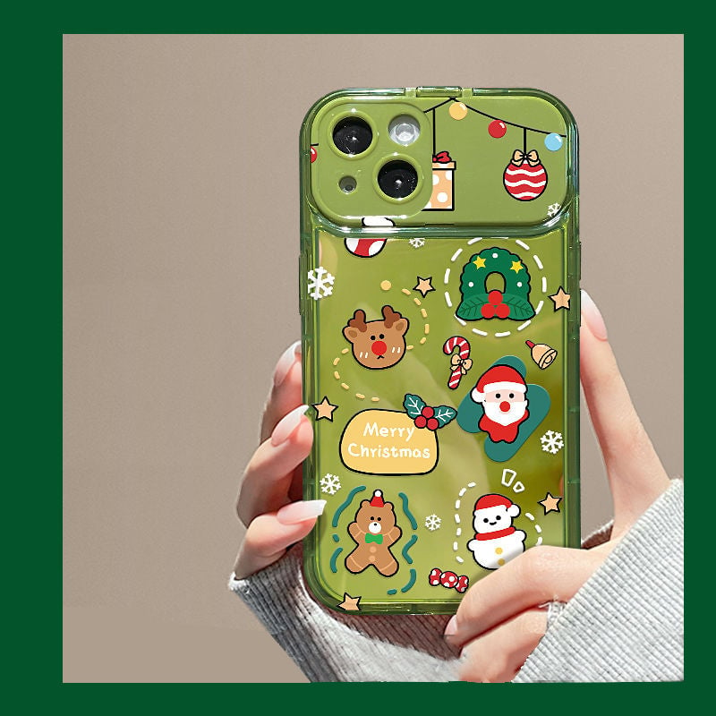 🎄Christmas Hot Sale 49% OFF🔥Christmas Tree Pendant Flip Mirror Case Cover For iPhone🎅