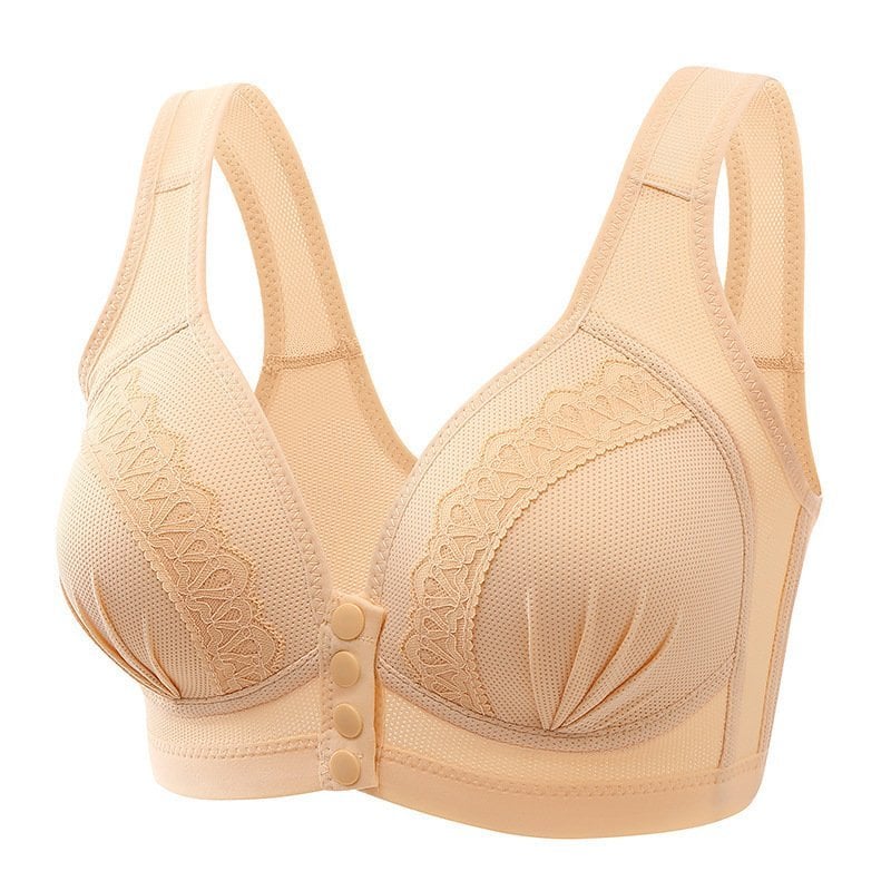 🔥Big Sale 50% OFF🔥Front Button Breathable Skin-Friendly Cotton Bra🎁