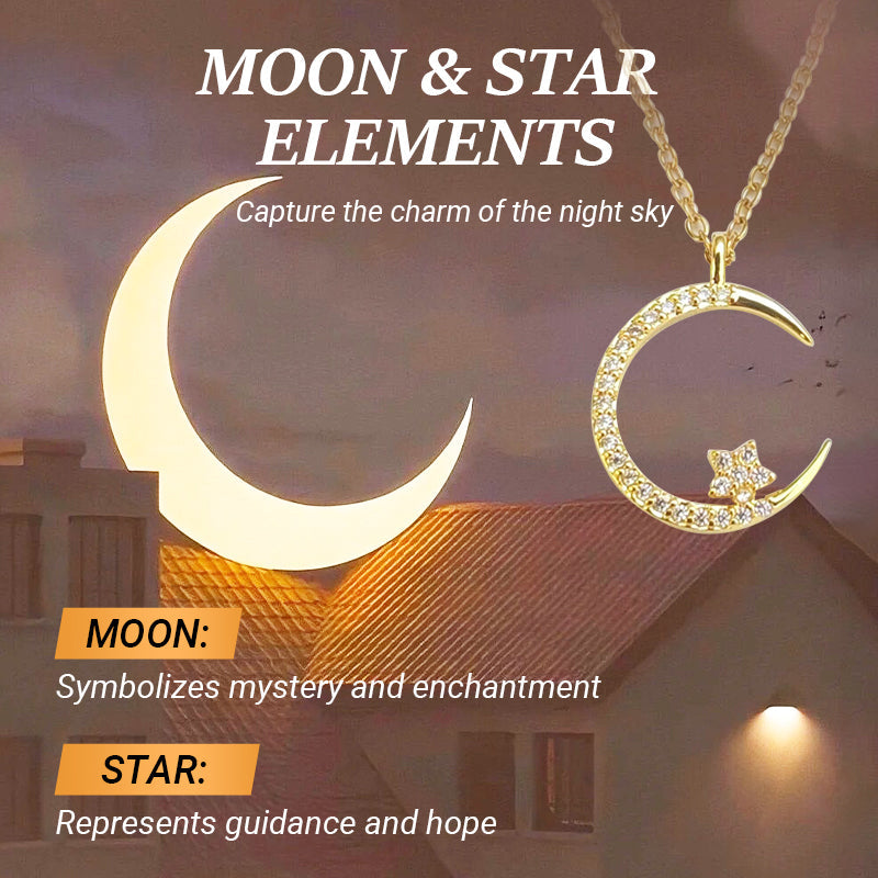 💕 50% discount 💕Bright Night: Moon Star Necklace