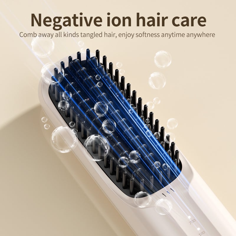 USB Cordless Negative Ion Hair Straightening Comb（50% OFF）