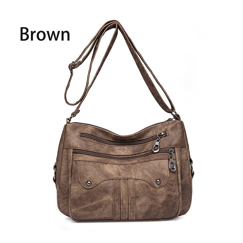 💕Versatile Vintage Large Capacity Shoulder Crossbody Bag👜