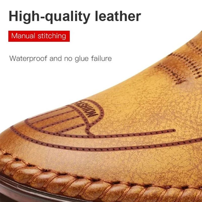 🎁Hot Sale 50% OFF⏳Breathable, non-slip leather trainers for men