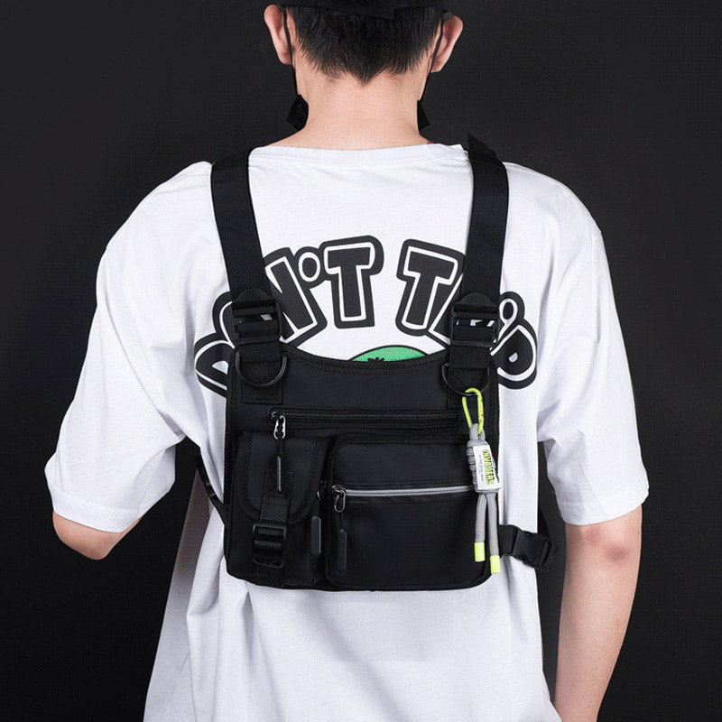 Multi-Pocket Waterproof Vest Style Chest Bag