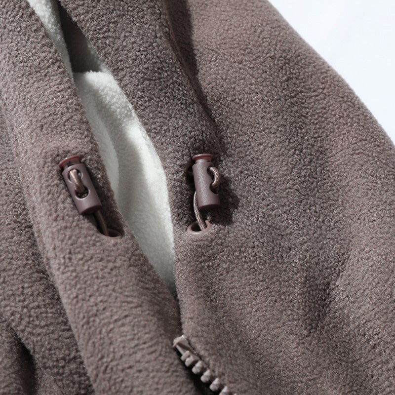 🎅🎄Christmas Sale 49% OFF🎄Men's Double-Faced Faux Fleece Warm Hooded Jacket