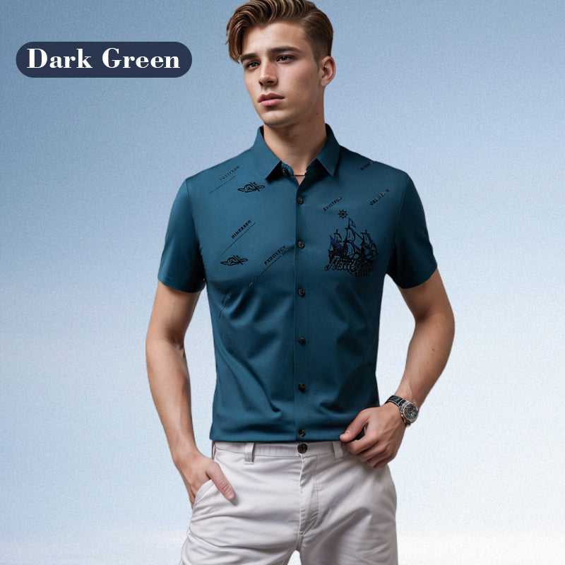 🔥Hot Sale (50% off)🔥Men's Business Short Sleeves Button Down Shirt