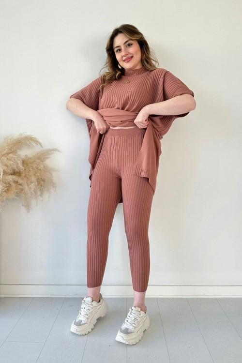 🔥HOT Sale🔥Women's Two-piece Stretch Knit Set (top + trousers)