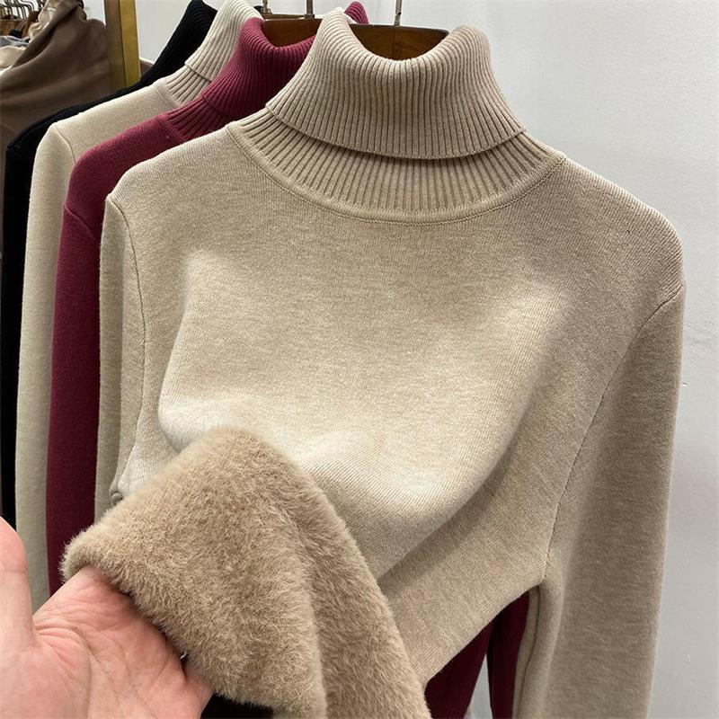 🎅Christmas Specials 50% OFF🎁Winter fleece thick knitted bottoming shirt