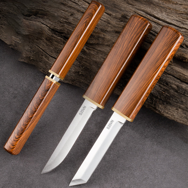 💥HOT SALE💥 2 in 1 Double Knife Set with Wooden Handle⚔️✨