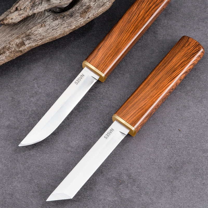 💥HOT SALE💥 2 in 1 Double Knife Set with Wooden Handle⚔️✨