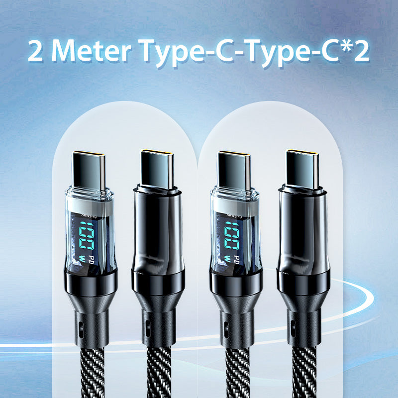 120W Fast Charging Data Cable with Display