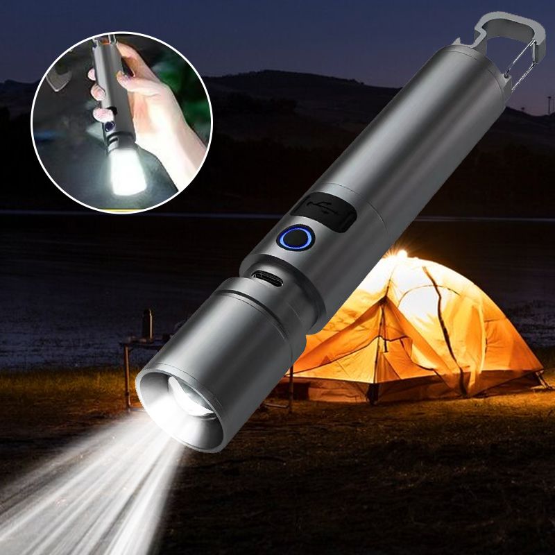 Multifunctional White Laser LED Flashlight