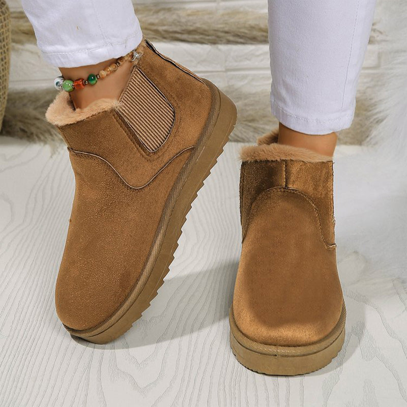 Women's Thick Sole Warm Snow Ankle Boots