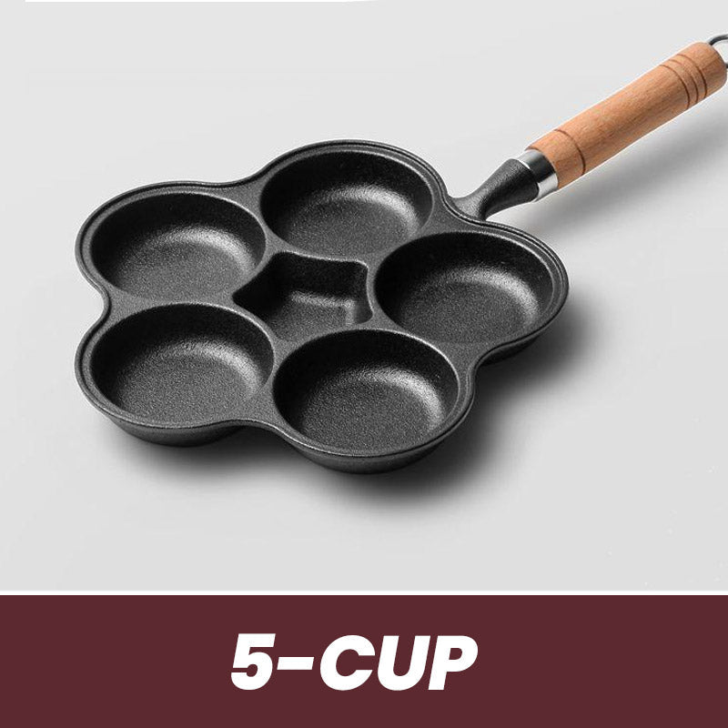 4/5-cup Cast Iron Non-stick Egg Frying Pan