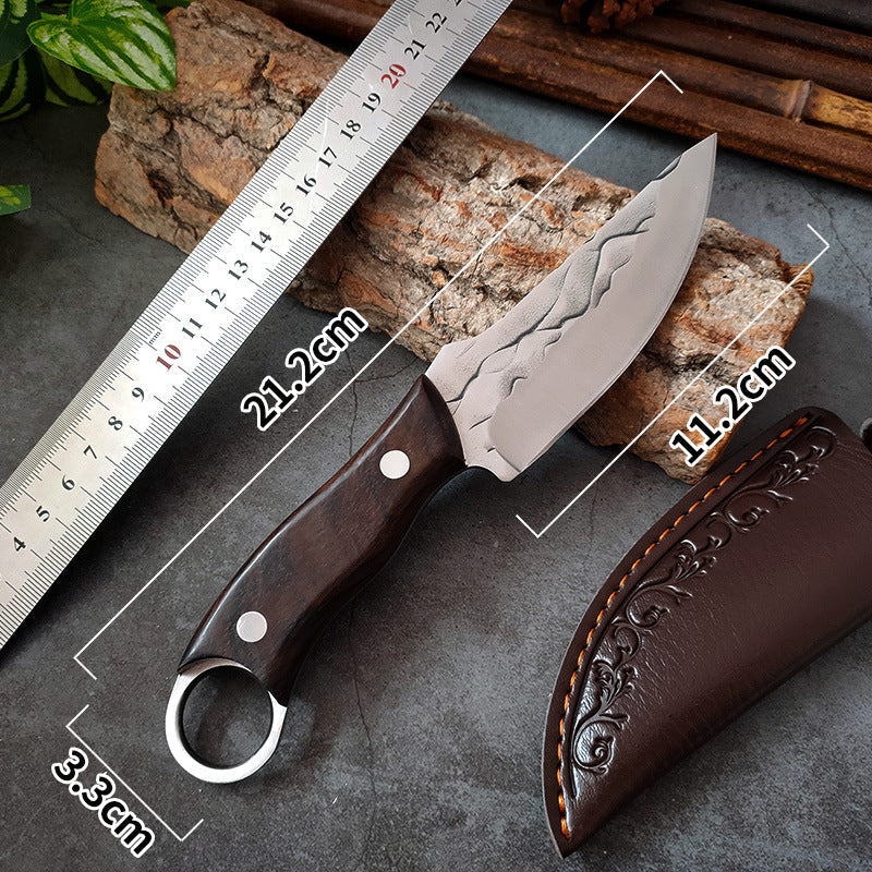 Portable Sharp Curved Boning Knife with Sheath