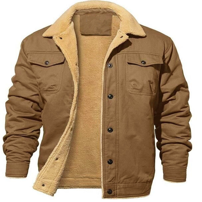 🎁Christmas Sale 40% OFF⏳Men's Retro Western Winter Fleece Jacket