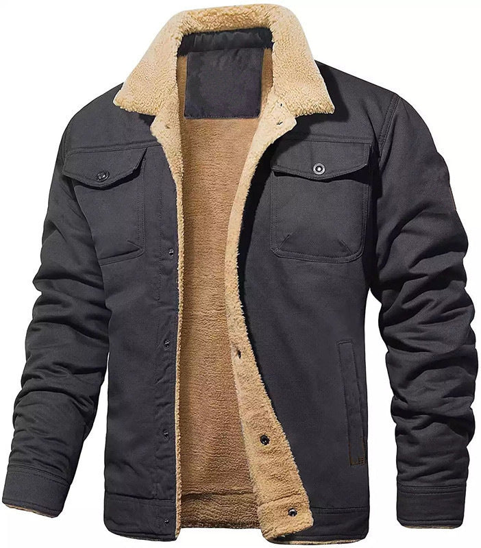 🎁Christmas Sale 40% OFF⏳Men's Retro Western Winter Fleece Jacket