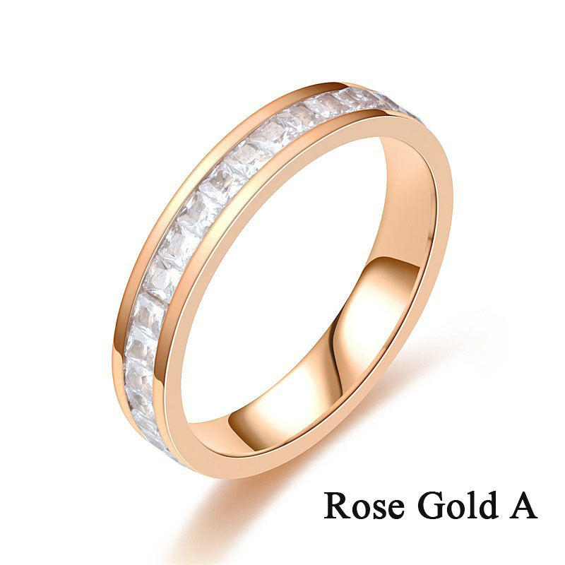 🎅Early Xmas Sales - 50% OFF🎄Light Luxury Niche Titanium Steel Zircon Ring