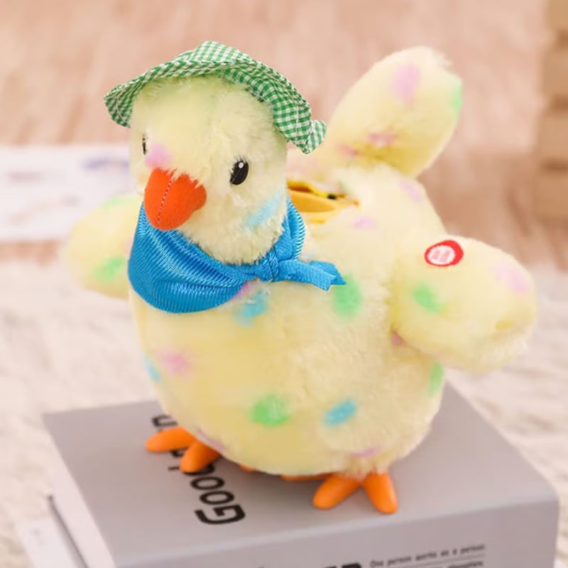 🐥Electric Plush Chicken Laying Egg Toys