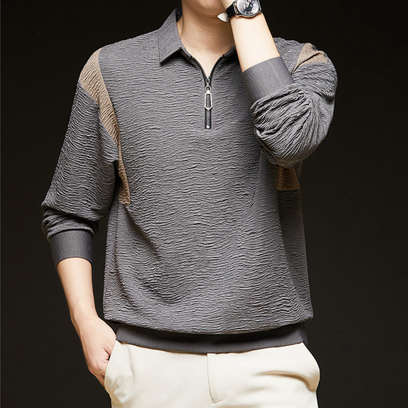 🍂Men's Quarter-Zip Crinkle Shirt