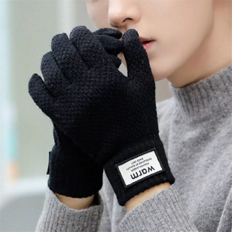 USB Rechargeable Electric Heated Knitted Gloves