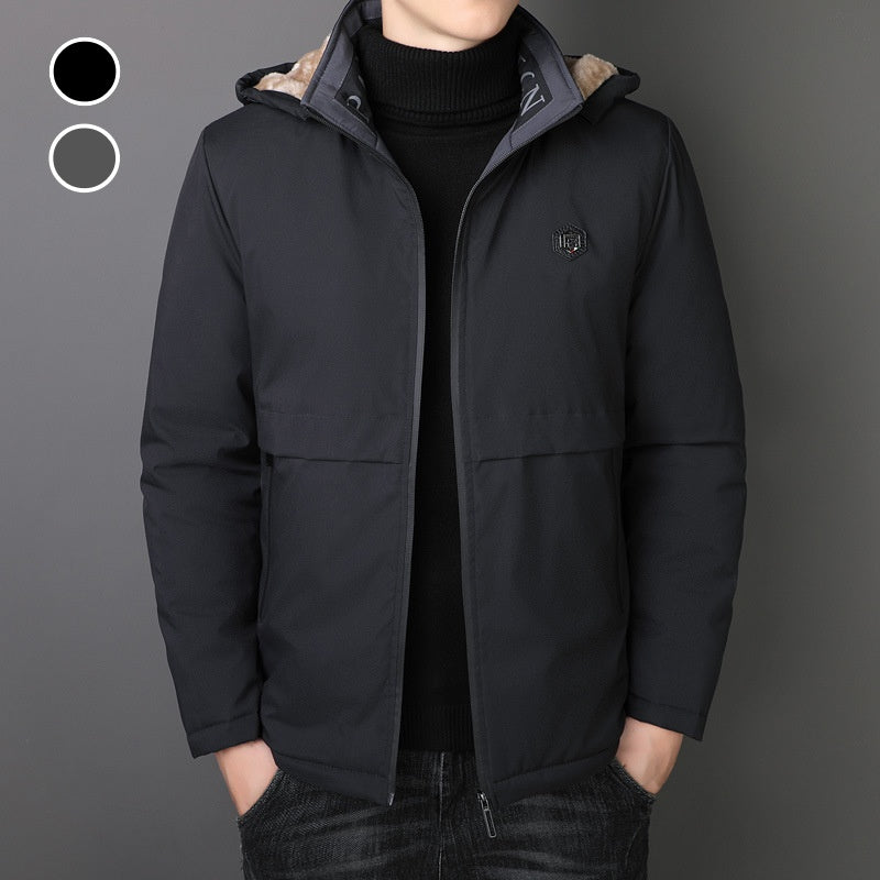 Men's Winter Warm Hooded Zipper Jackets