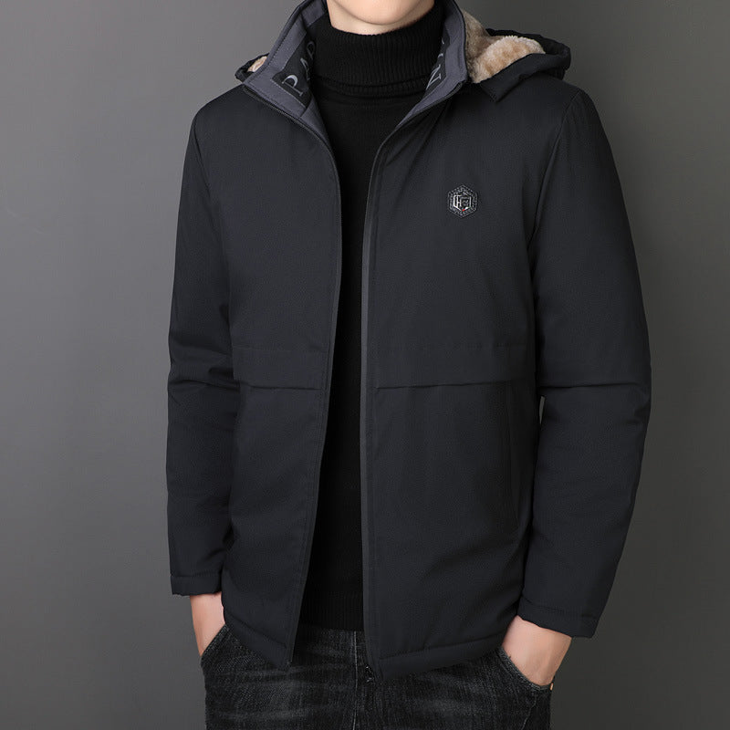 Men's Winter Warm Hooded Zipper Jackets