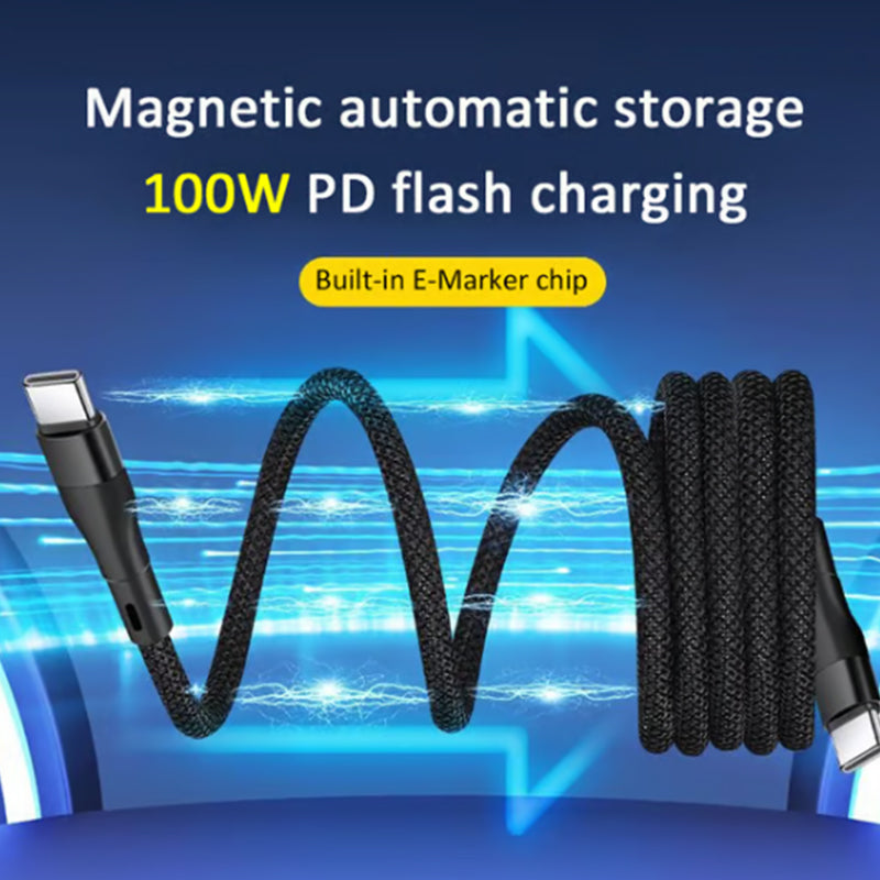 Magnetic Auto Storage Fast Charging Cable for Vehicles