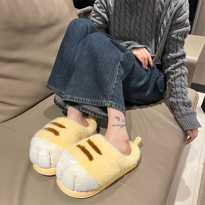 Winter Fluffy Plush Warm Slippers