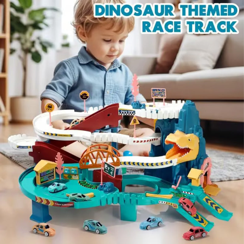 Dinosaur Ramp Track Toy Set for Kids