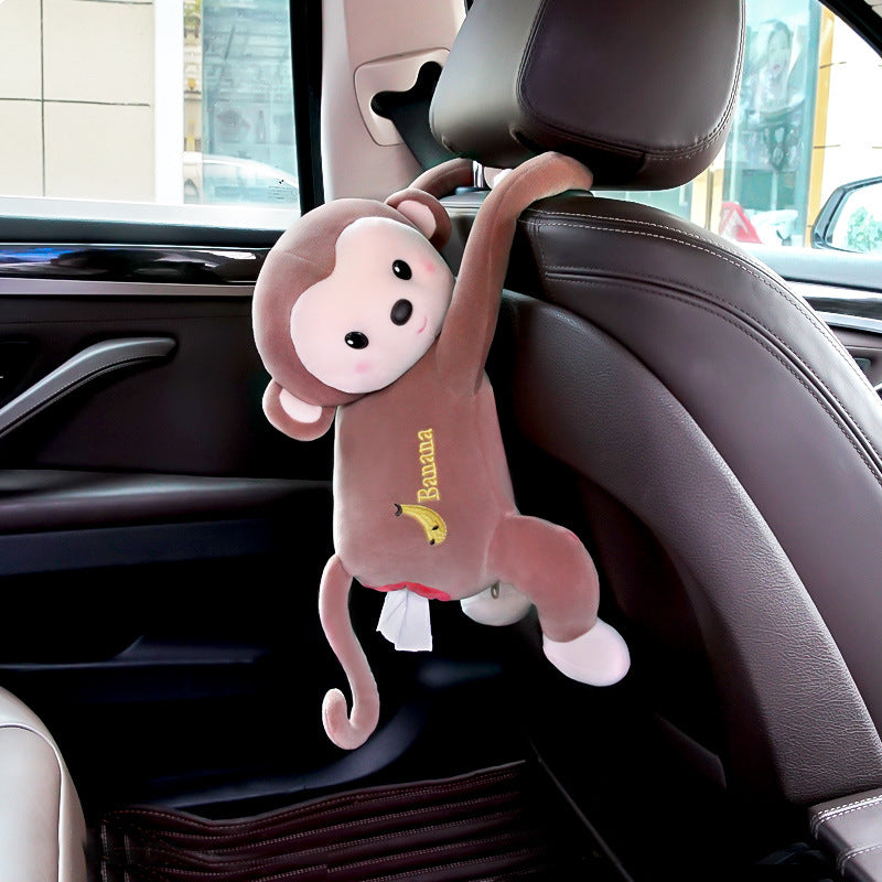 Car-mounted Dual-purpose Tissue Box and Trash Can