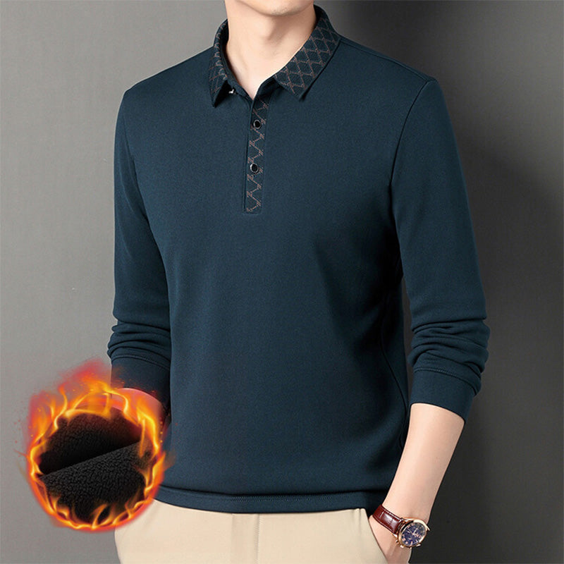 🎁New Year's Promotion🔥Men's Solid Color Long Sleeve Blouse