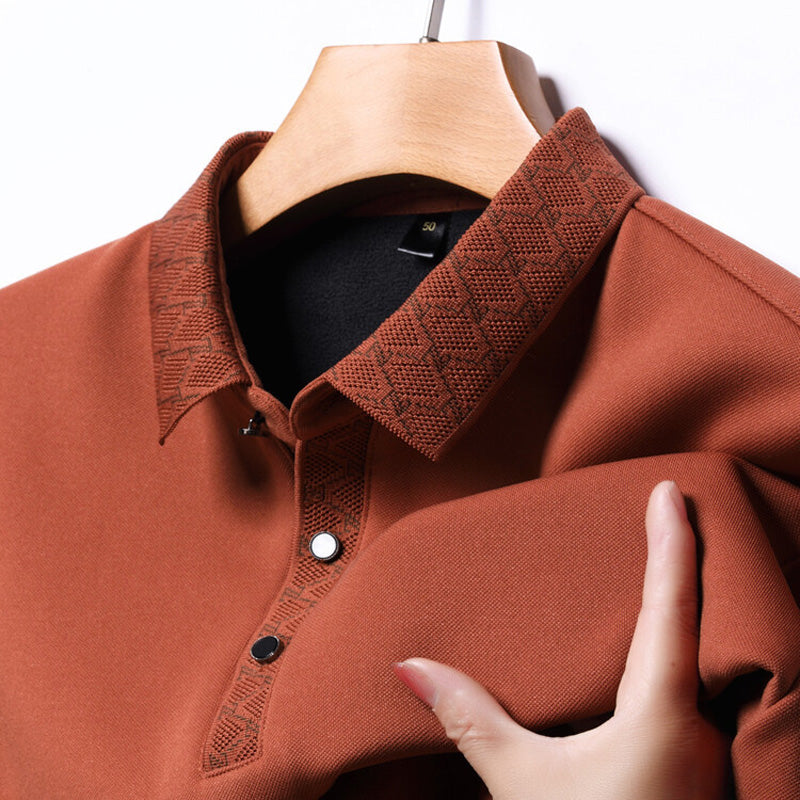 🎁New Year's Promotion🔥Men's Solid Color Long Sleeve Blouse