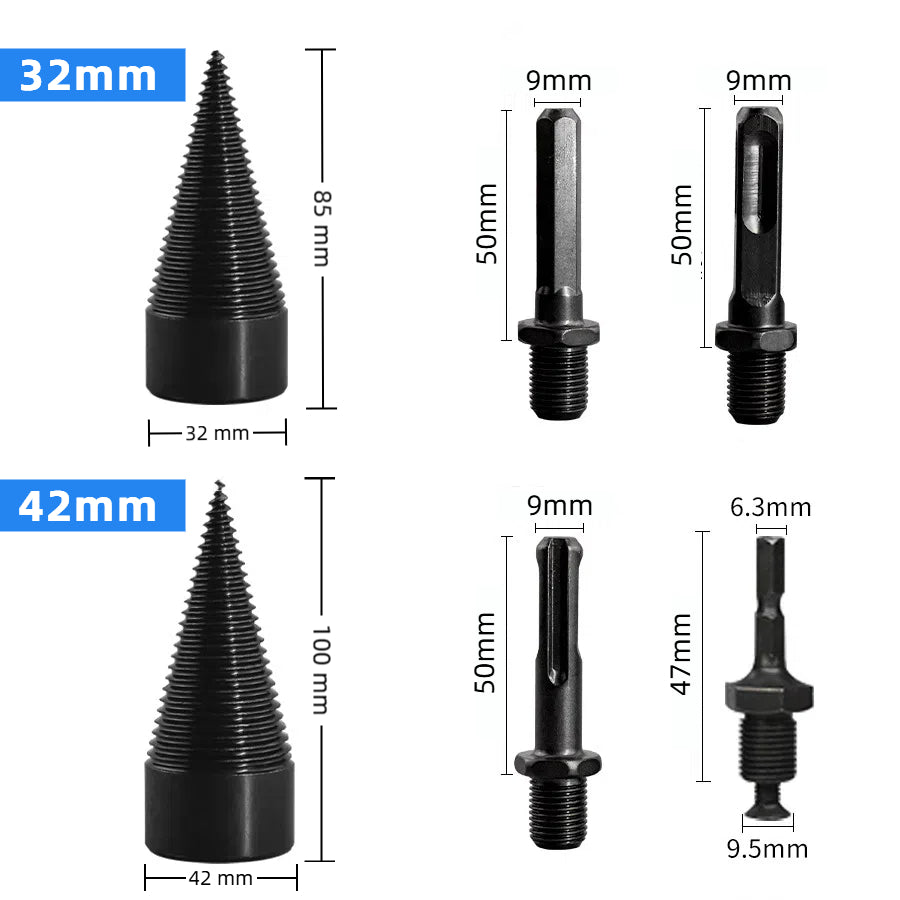 Removable Drill for Splitting Wood, Electric Drill for Home Use, Heavy-duty Drill