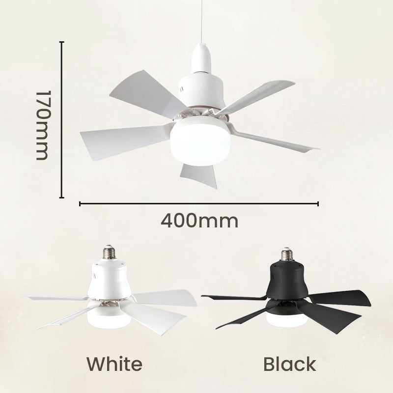 2-in-1 Portable Ceiling Fan & Light With Remote Control