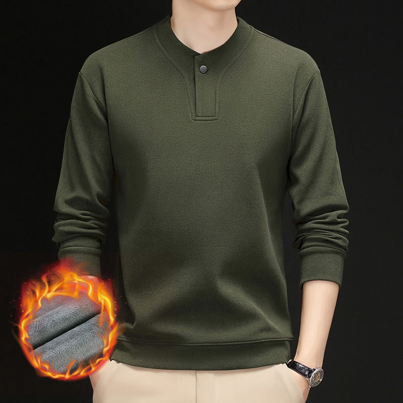 Men’s Plush-LinedThickened Pullover