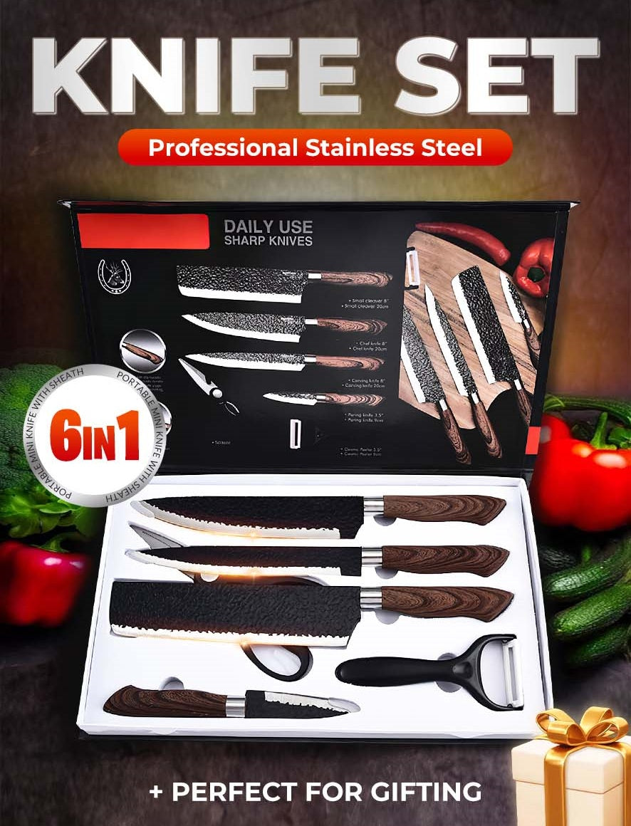 💥New Year Special Offer💥German Professional Chef's Knife Set - 6 Pcs Set