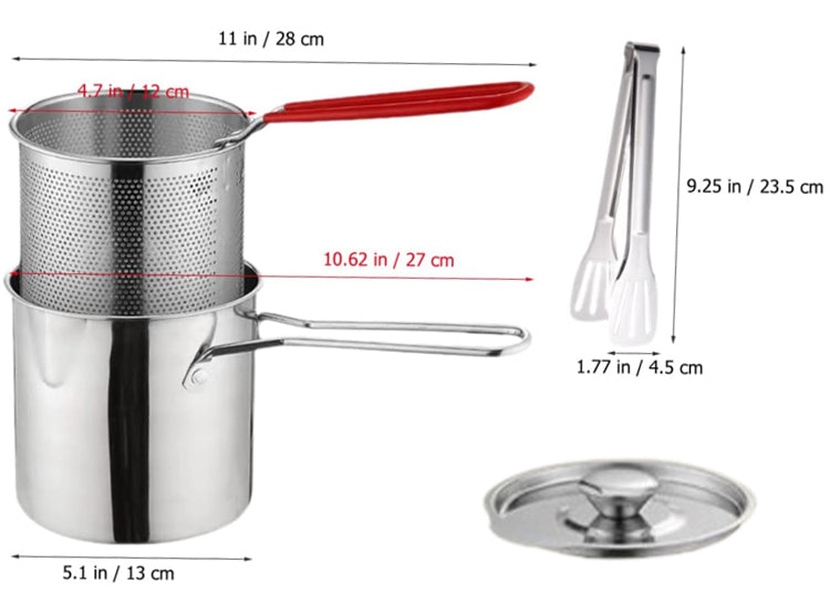 🔥Hot Sale 50% OFF🔥304 Stainless Steel Multifuntional Fryer