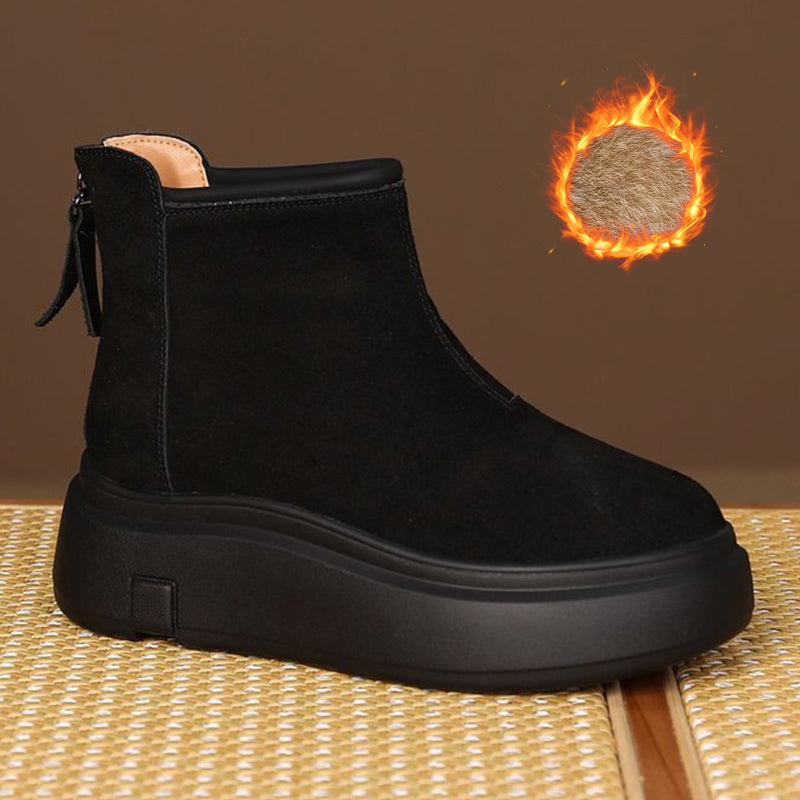 Women's Platform Plush-Lined Ankle Boots