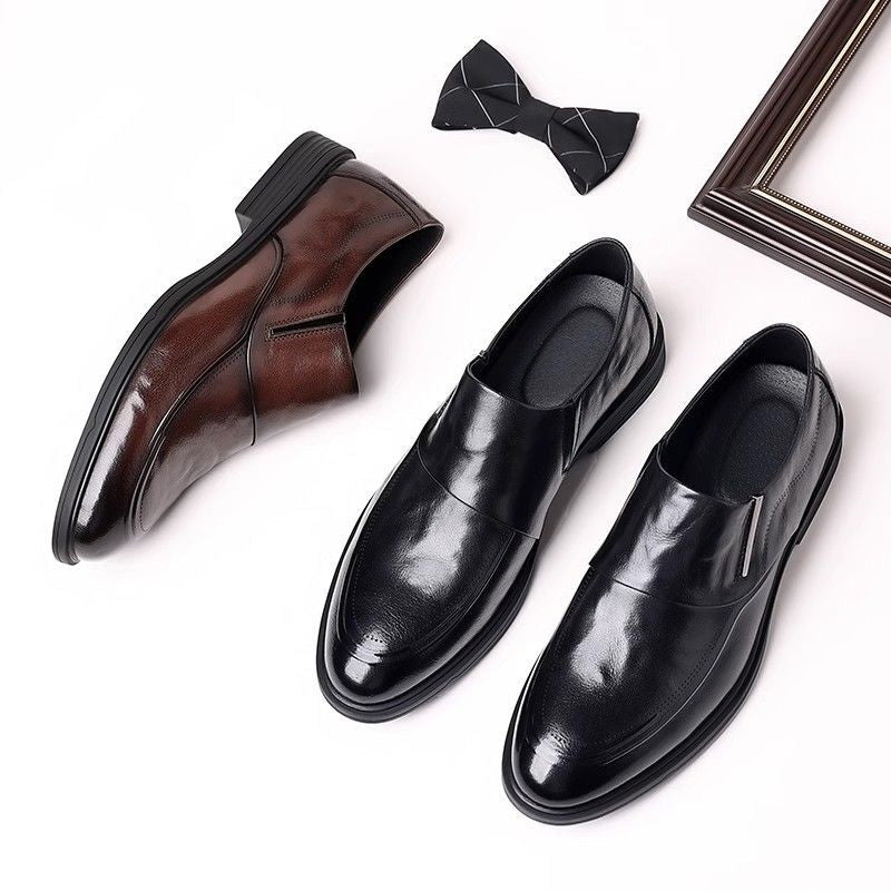 Men's Business Casual Slip-On PU Leather Shoes