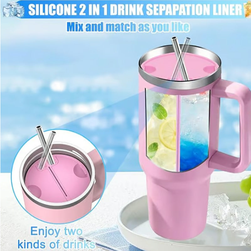 Creative 2-in-1 Silicone Drink Separator