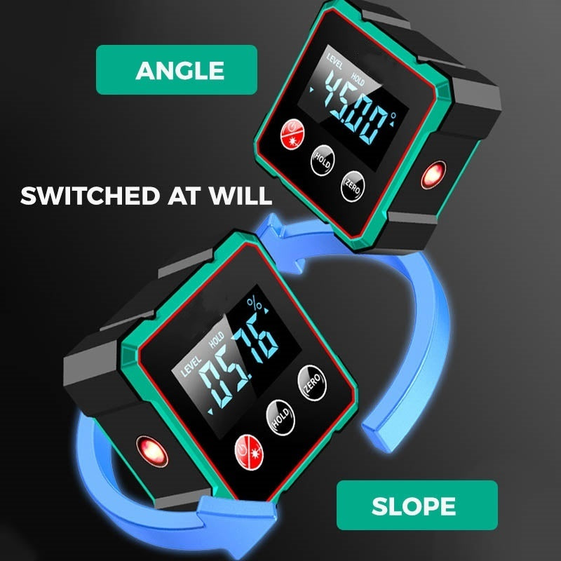 Magnetic Digital Angle Finder with Electronic Laser