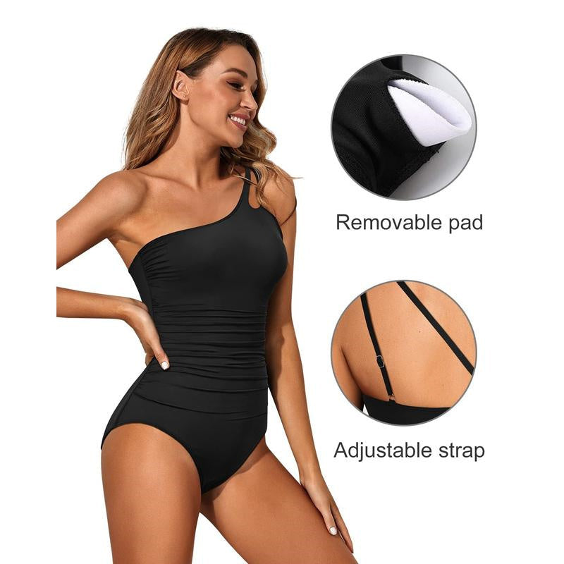 Women’s One Shoulder One-Piece Swimsuit