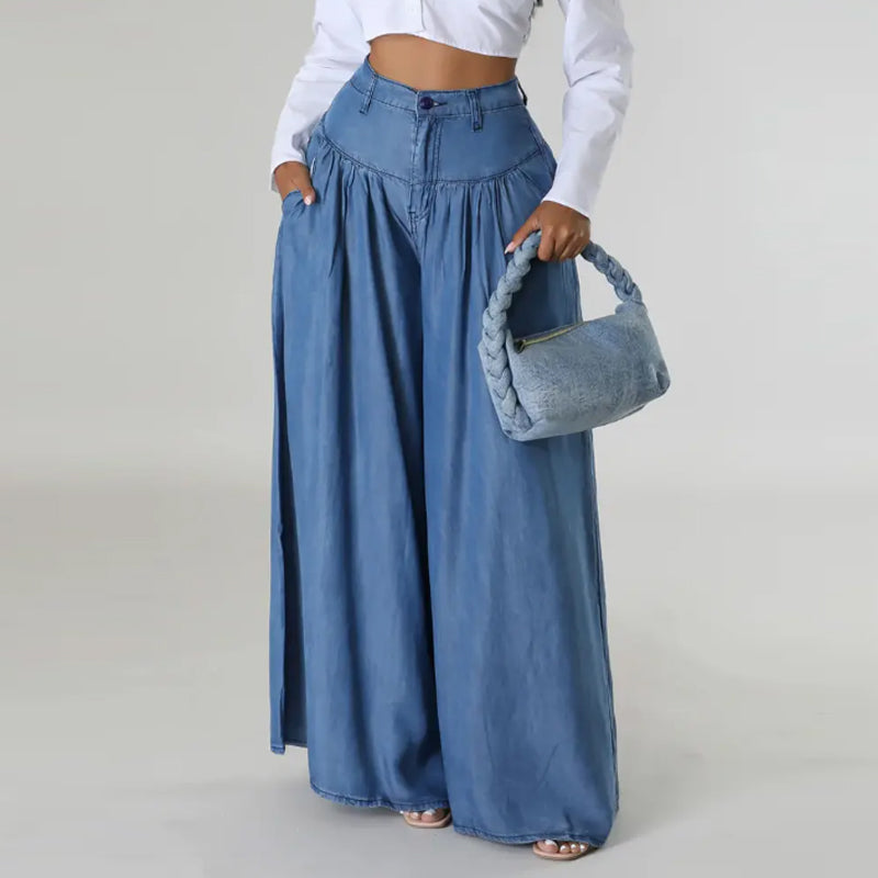 🌸NEW HOT SALE 49% OFF✨ Women's High-Waisted Wide-Leg Pants 💃